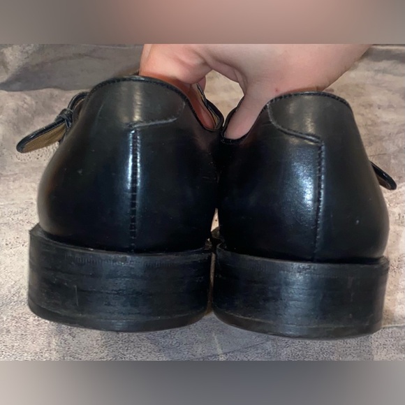 Salvatore Ferragamo Tramezza Monk Strap Dress Shoes Black Work Office 9.5 Italy main image 7